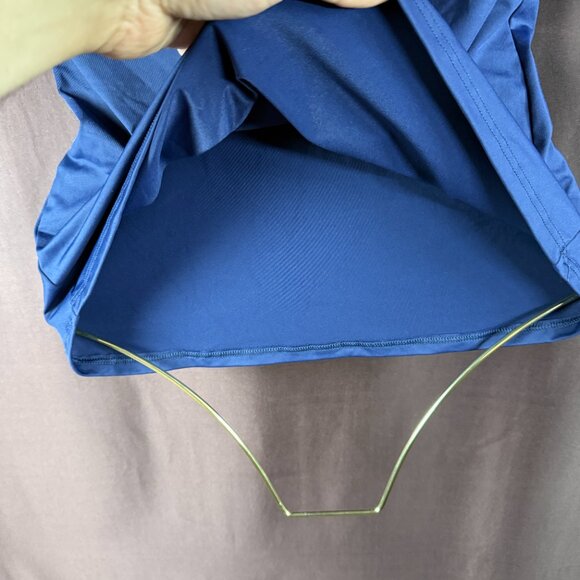 Lands' End Women's 8, 1X, 18W Deep Sea Navy Square Neck Underwire Tankini Swimsu - Picture 6 of 10